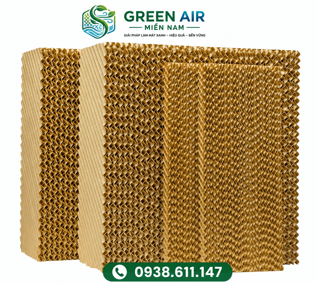TẤM LÀM MÁT 5090  665+30x785x100mm CHO QUẠT LÀM MÁT-AIR COOLER
