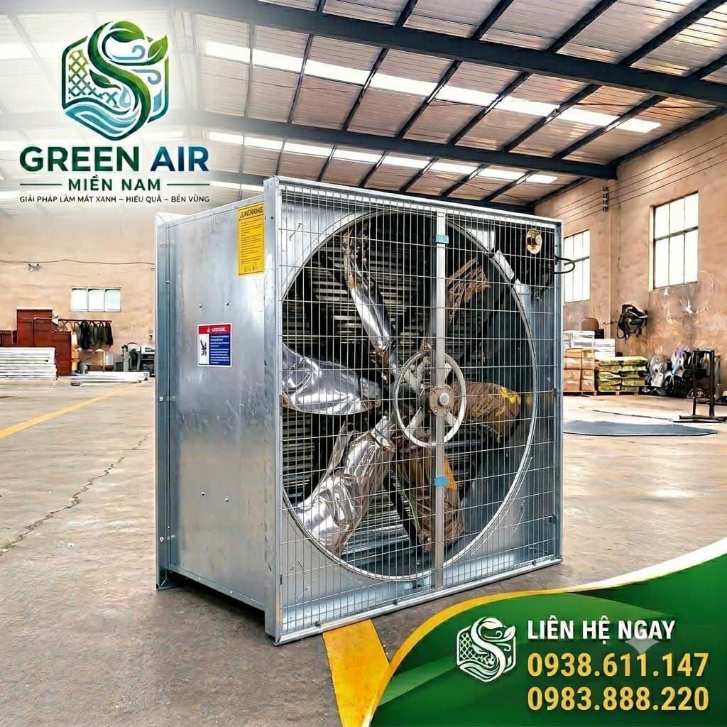 QUẠT THÔNG GIÓ CÔNG NGHIỆP GA-900 – LƯU LƯỢNG GIÓ 32.000 m³/h – GIẢI PHÁP TĂNG CƯỜNG TRAO ĐỔI KHÔNG KHÍ CHO CÔNG TRÌNH CÔNG NGHIỆP